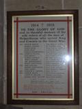 St Peter (roll of honour) , Helperthorpe